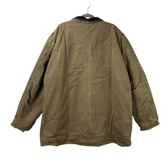 Carhartt Jacket C61 FRB Men 3XL TALL Sherpa Lined Sandstone Ridge Brown Duck VTG - Picture 2 of 16